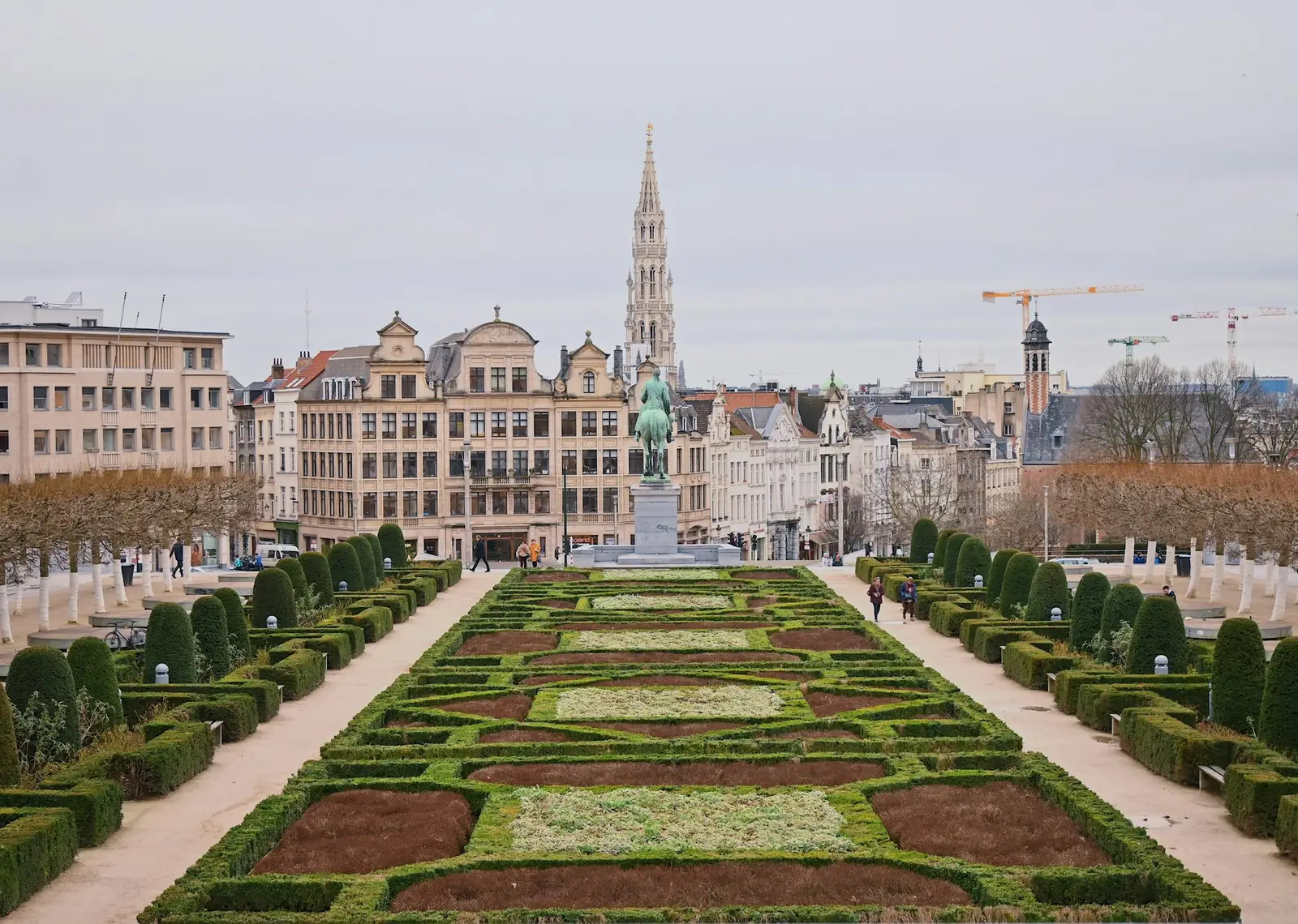 Le jardin du Mont des Arts, à Bruxelles