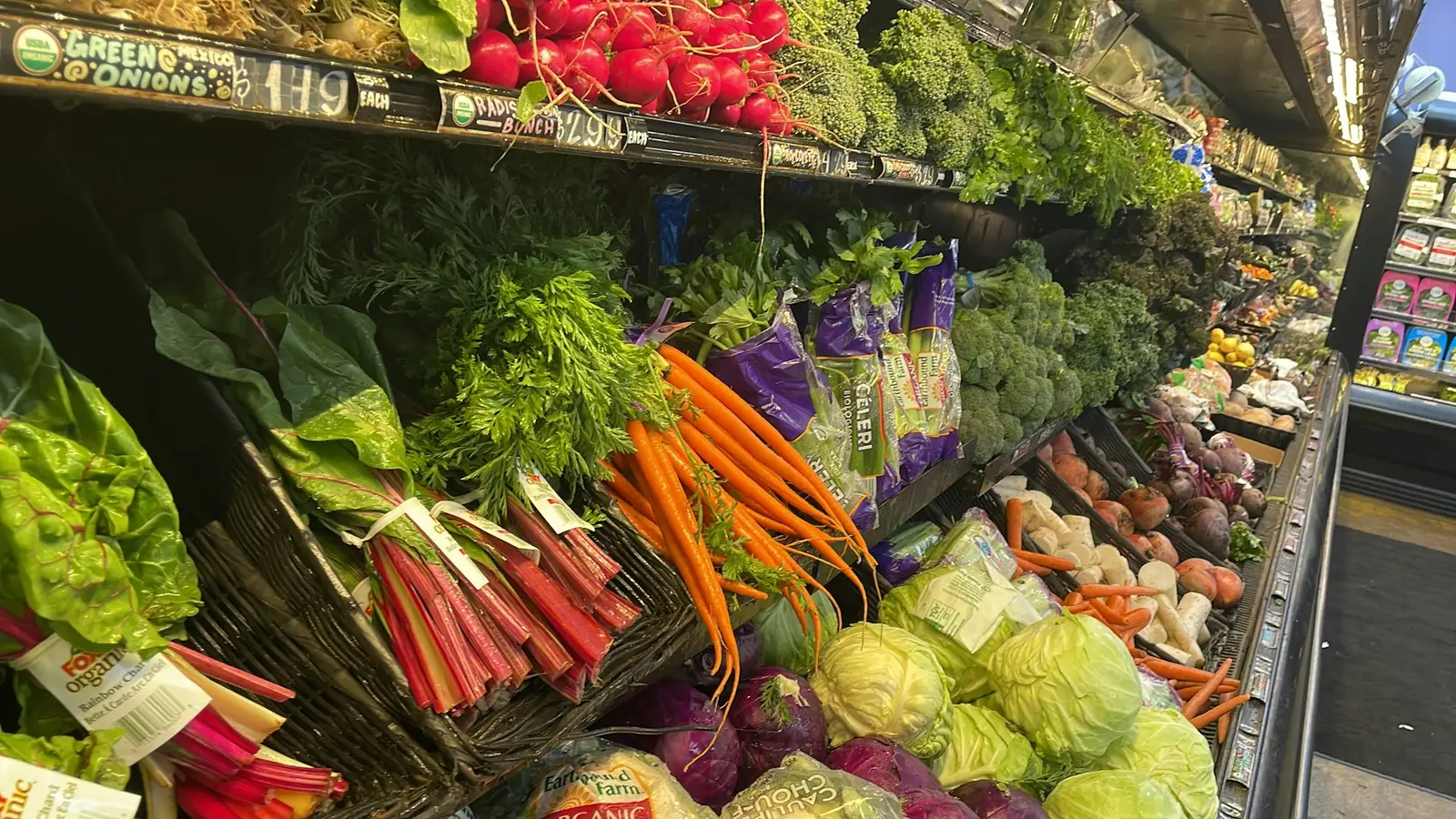 Rayon de légumes frais
